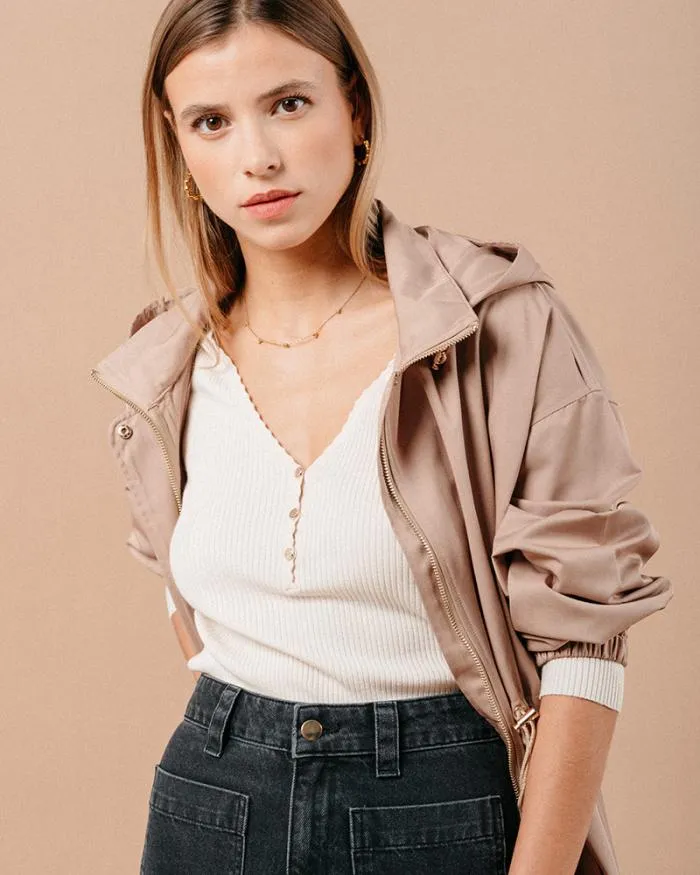SWEATER BEIGE MADDIE Shop Grace and Mila Plain Jumpers