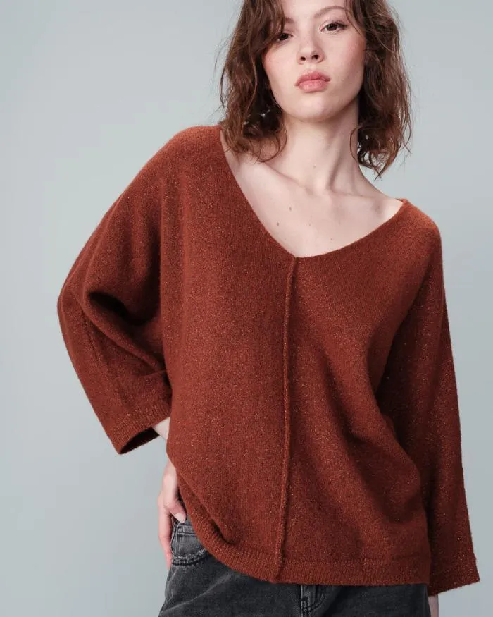 SWEATER CARAMEL NADIR Shop Grace and Mila Plain Jumpers