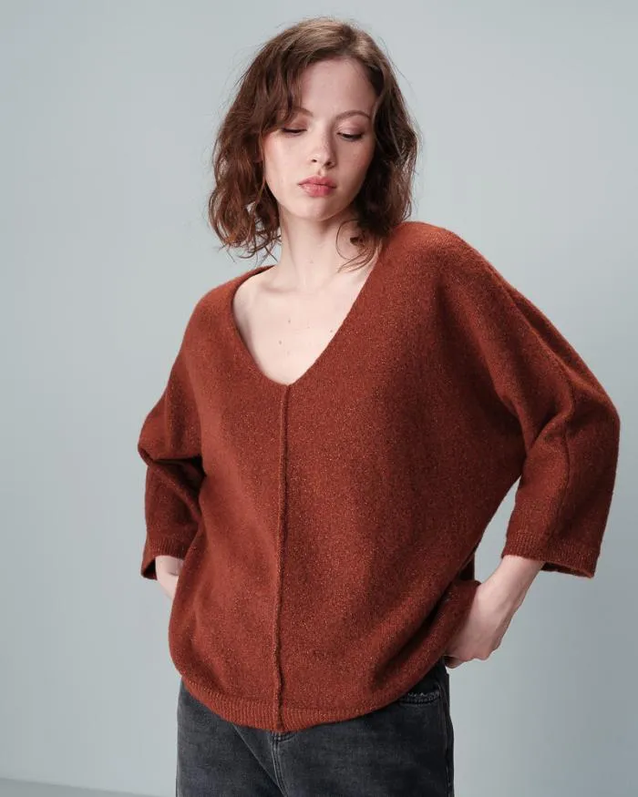 SWEATER CARAMEL NADIR Shop Grace and Mila Plain Jumpers