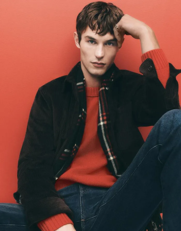 Sweaters Men Madewell Crewneck Sweater In SoftWool Pomegranate Seed