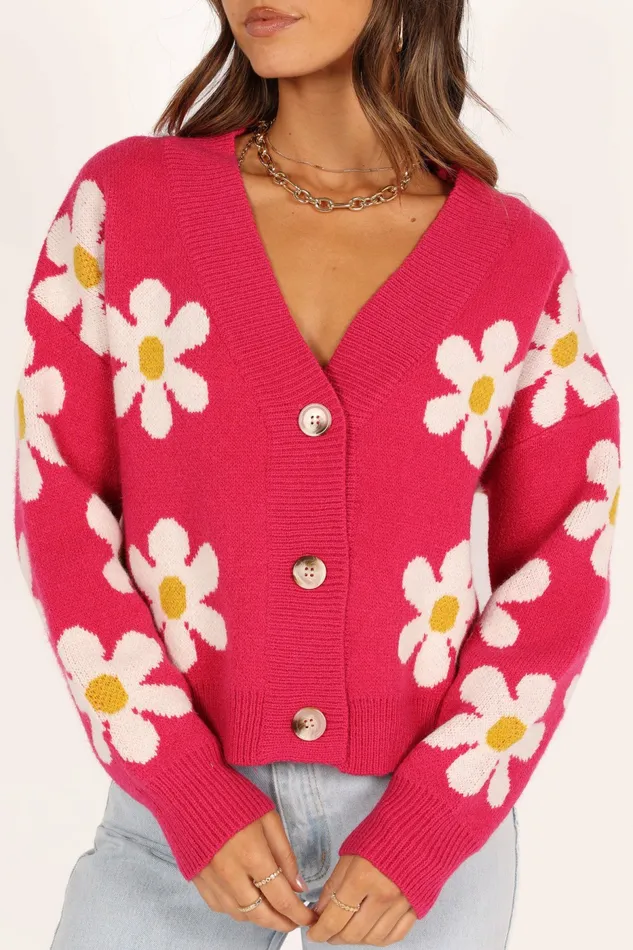 Sweaters Petal and Pup Women Daisy Cardigan Orchid