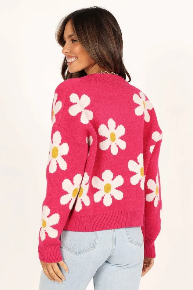 Sweaters Petal and Pup Women Daisy Cardigan Orchid