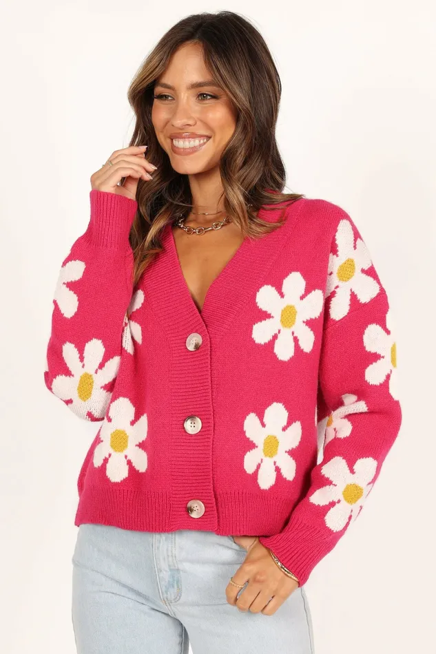 Sweaters Petal and Pup Women Daisy Cardigan Orchid