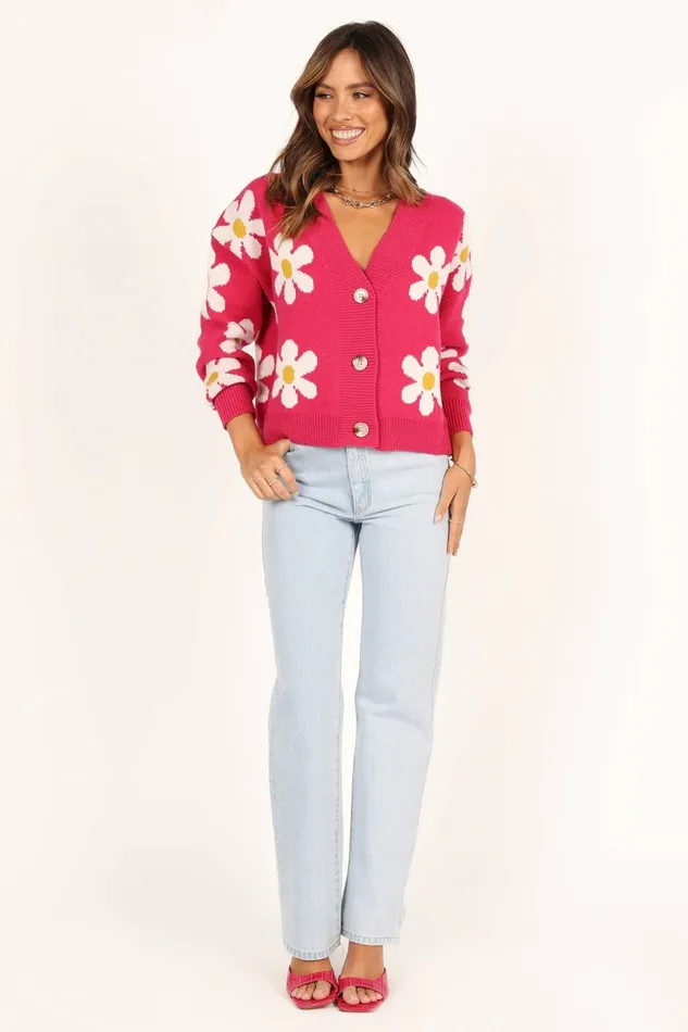 Sweaters Petal and Pup Women Daisy Cardigan Orchid