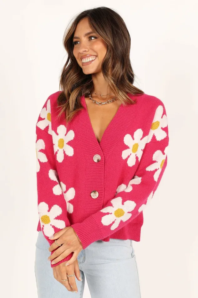 Sweaters Petal and Pup Women Daisy Cardigan Orchid