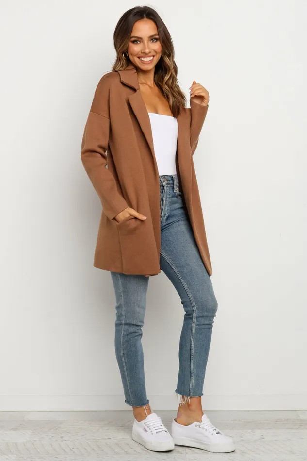Sweaters Petal and Pup Women Lenore Coatigan Brown