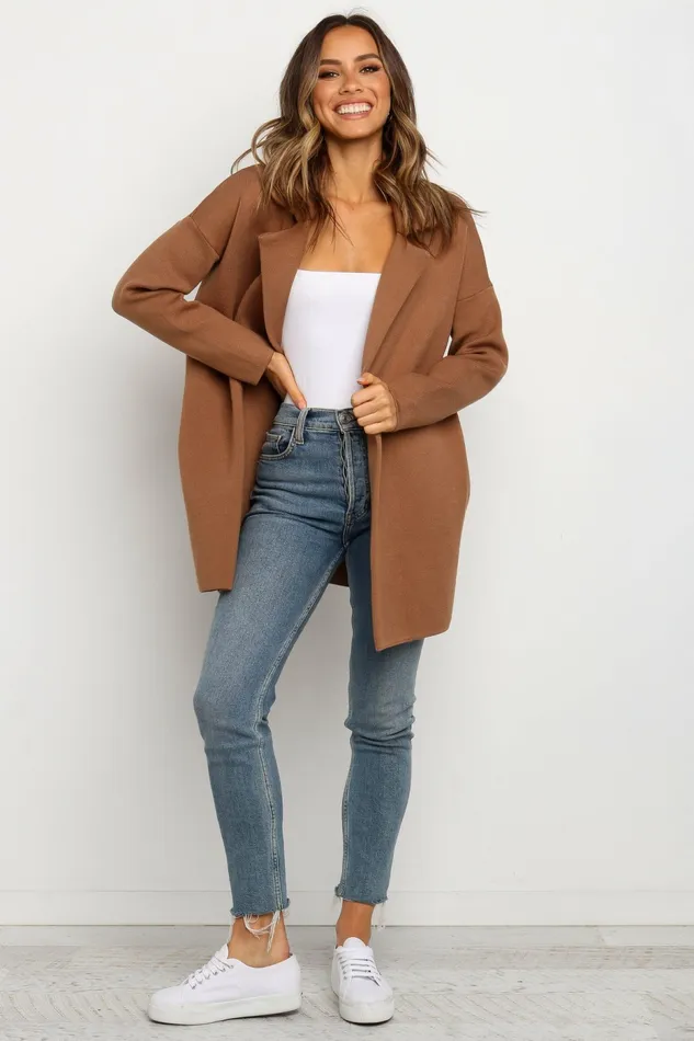 Sweaters Petal and Pup Women Lenore Coatigan Brown