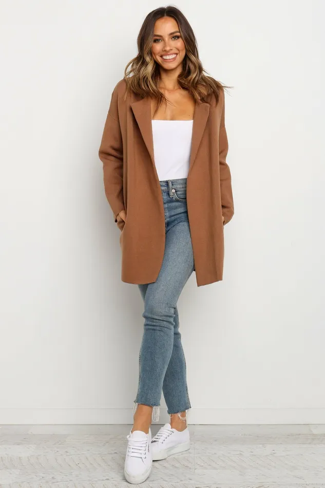 Sweaters Petal and Pup Women Lenore Coatigan Brown