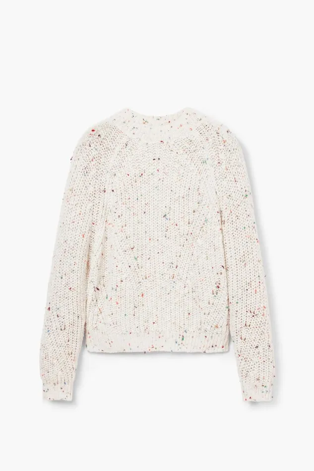 Sweaters Women Desigual Oversized Knit Sweater White