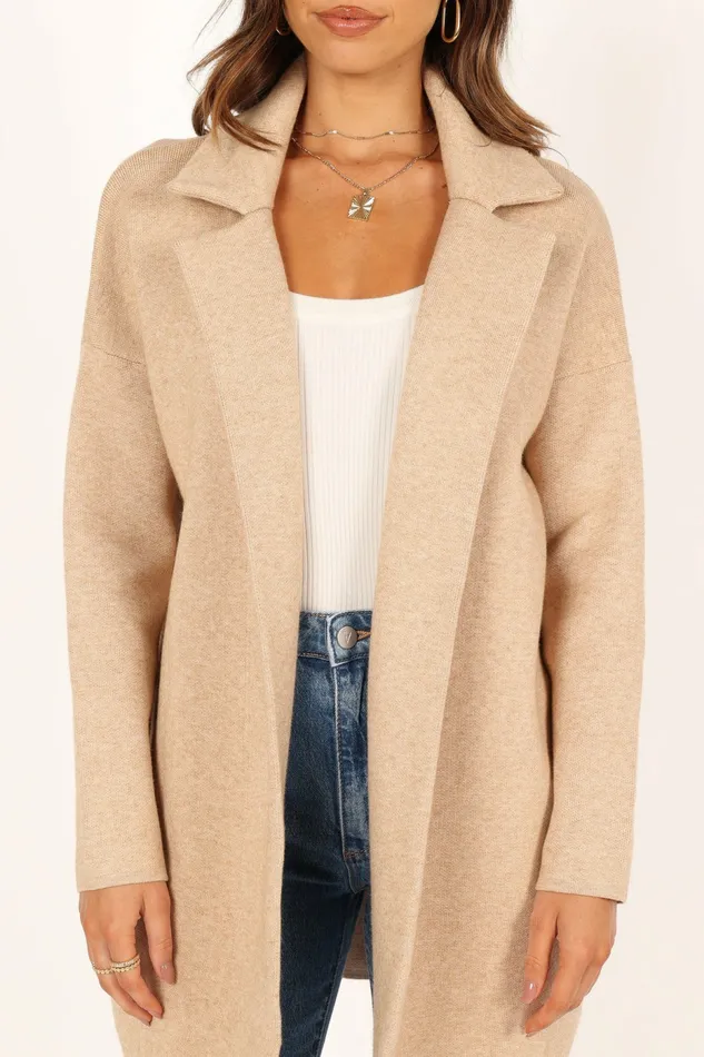 Sweaters Women Lenore Coatigan Sand Petal and Pup