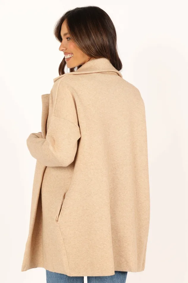 Sweaters Women Lenore Coatigan Sand Petal and Pup