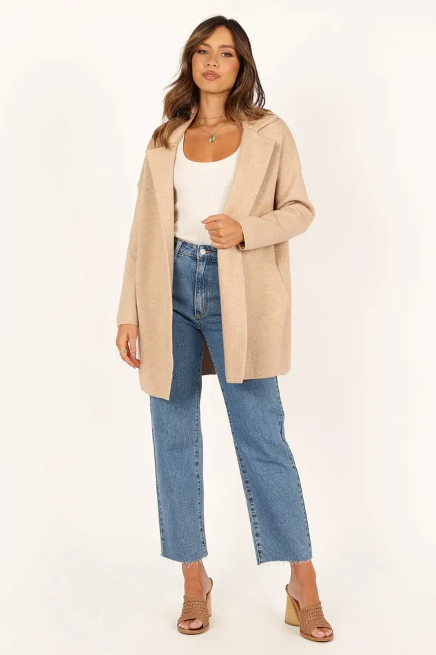 Sweaters Women Lenore Coatigan Sand Petal and Pup