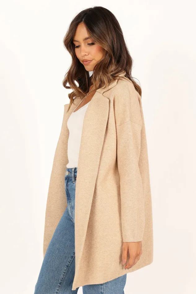 Sweaters Women Lenore Coatigan Sand Petal and Pup