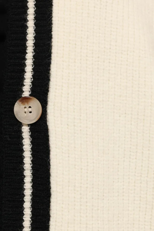 Sweaters Yorkshire Contrast Hem Cardigan Cream 8211 Petal and Pup Women