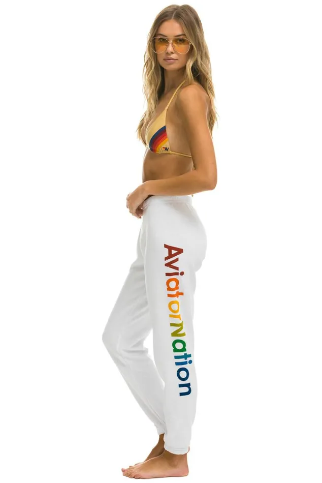 Sweatpants 8211 White Women Aviator Nation Sweatpants