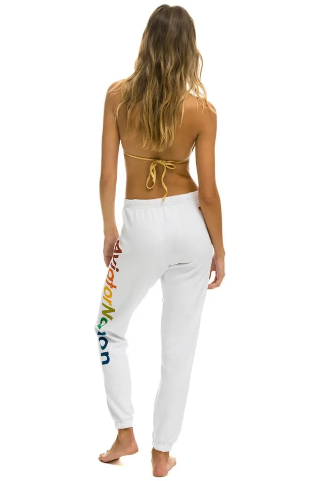 Sweatpants 8211 White Women Aviator Nation Sweatpants