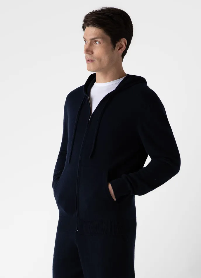 Sweatshirts and Sweatpants Men ussunspel Cashmere Zip Hoodie Navy Sweatshirts and Sweatpants Men ussunspel Cashmere Zip Hoodie Navy