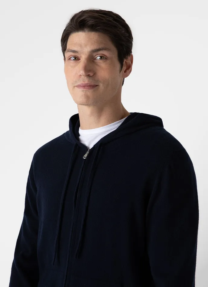 Sweatshirts and Sweatpants Men ussunspel Cashmere Zip Hoodie Navy Sweatshirts and Sweatpants Men ussunspel Cashmere Zip Hoodie Navy