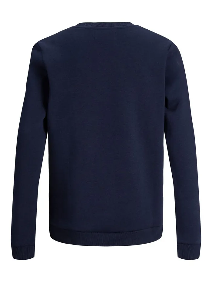 Sweatshirts JACK and JONES Junior BOYS CREW NECK SWEATSHIRT Blue Navy Blazer Casaul