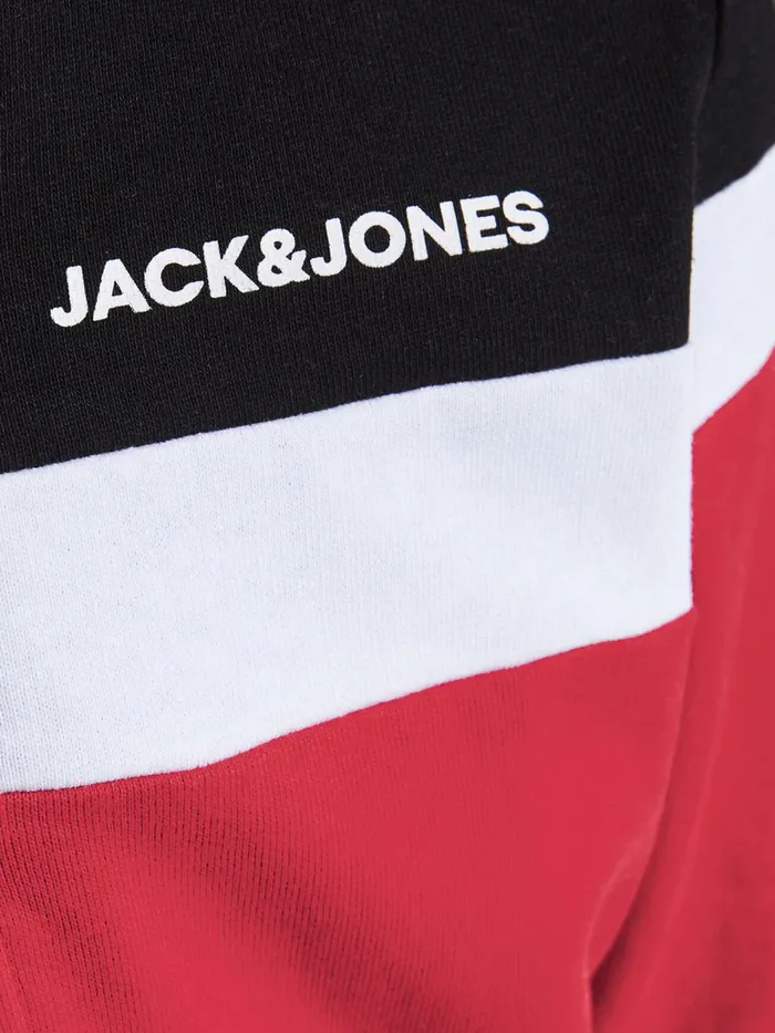Sweatshirts JACK and JONES Junior BOYS LOOPBACK ZIP HOODIE Red True Red Gift Ideas