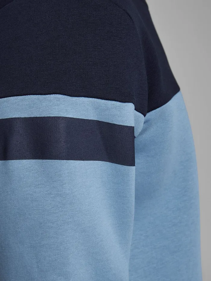 Sweatshirts JACK and JONES Mens BRUSHED LOOPBACK SWEATSHIRT Blue Blue Heaven Gift Ideas
