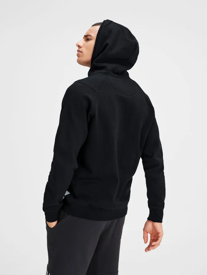 Sweatshirts JACK and JONES Mens DETAILED HOODIE SWEATSHIRT Black Black Cheap On Sale