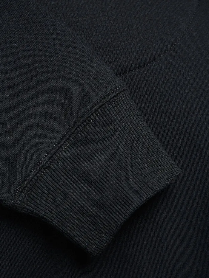 Sweatshirts JACK and JONES Mens DETAILED HOODIE SWEATSHIRT Black Black Cheap On Sale
