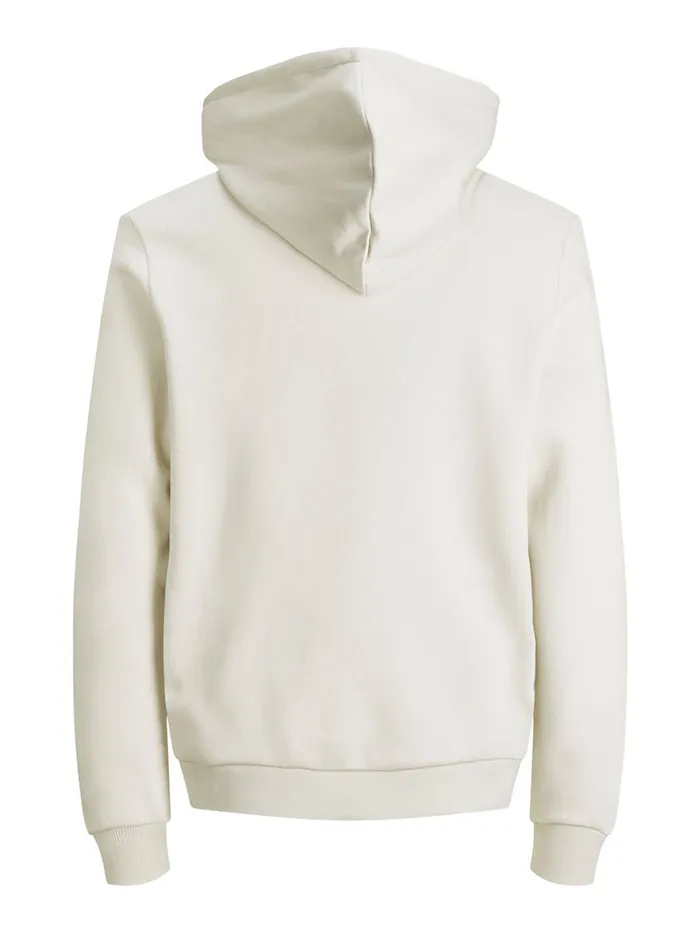 Sweatshirts JACK and JONES Mens LOOPBACK CORD HOODIE Beige Silver Birch Cheap On Sale