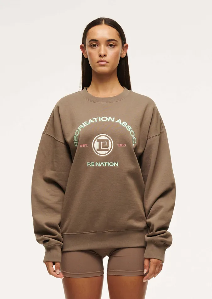 Sweatshirts PE Nation Women CRESCENT SWEAT IN FOSSIL