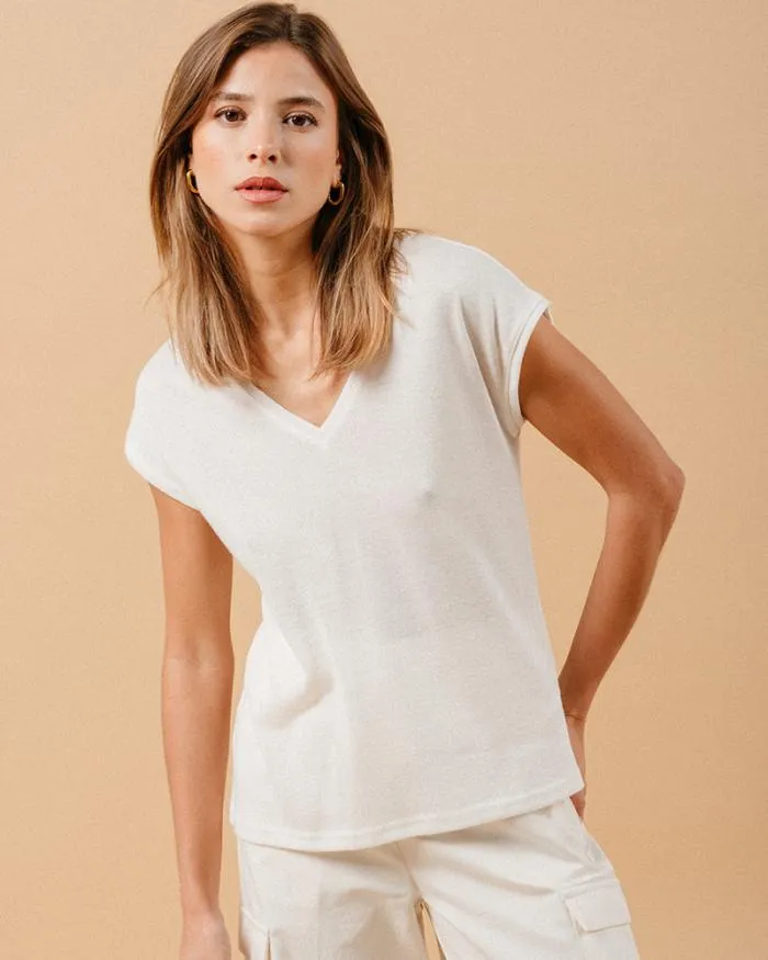 TSHIRT ECRU MALIN Shop Grace and Mila ShortSleeves Tshirts