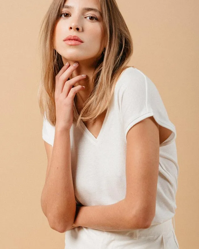 TSHIRT ECRU MALIN Shop Grace and Mila ShortSleeves Tshirts