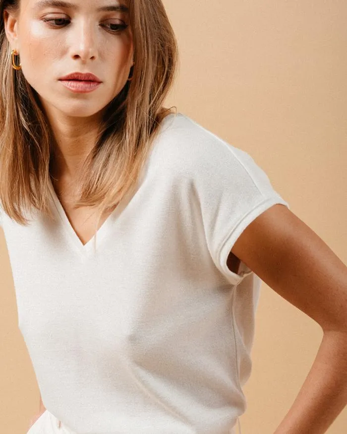 TSHIRT ECRU MALIN Shop Grace and Mila ShortSleeves Tshirts