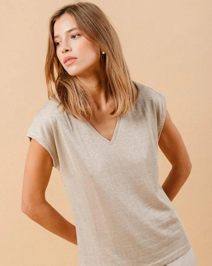 TSHIRT ECRU MALIN Shop Grace and Mila ShortSleeves Tshirts