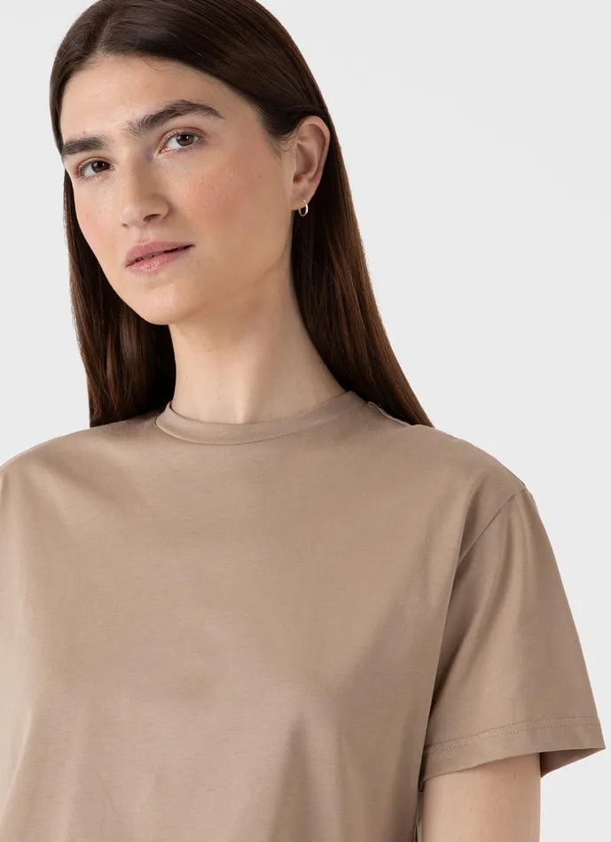 Tshirts and Tops Boy Fit Tshirt Sandstone ussunspel Women Tshirts and Tops Boy Fit Tshirt Sandstone ussunspel Women