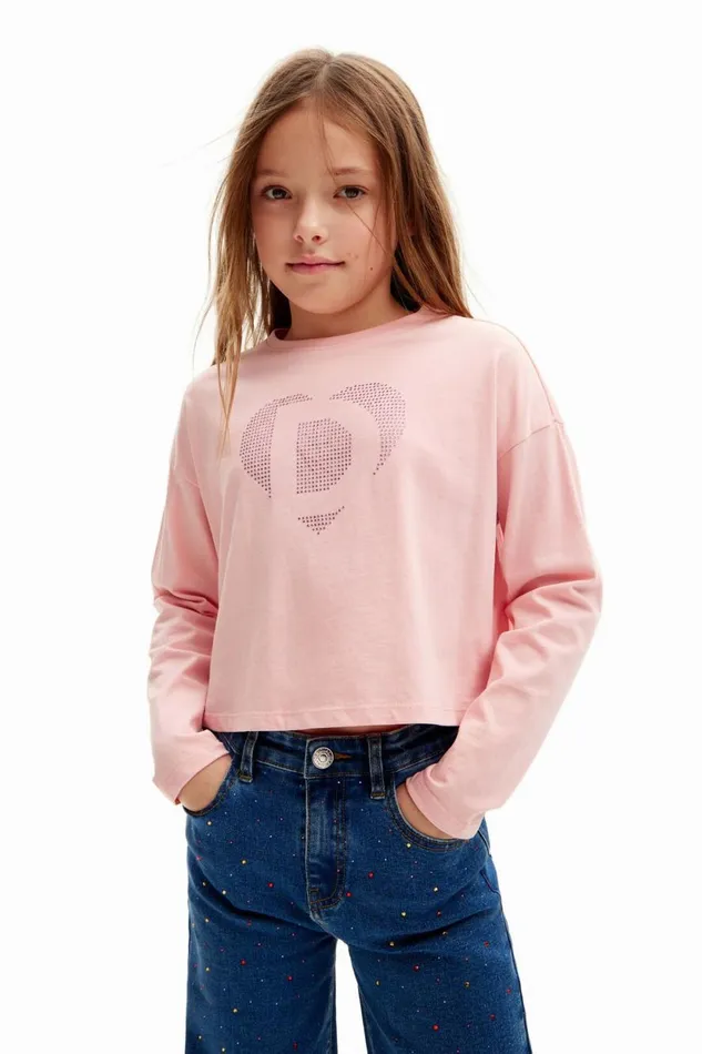 Tshirts And Shirts Kids Desigual Desigual Heart Tshirt Red
