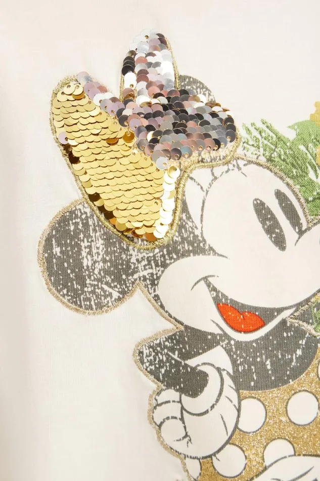 Tshirts And Shirts Kids Desigual Minnie Mouse Floral Tshirt White