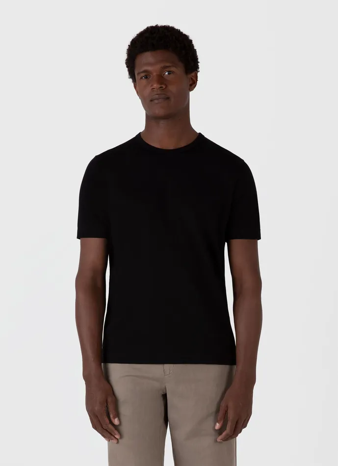 Tshirts Heavyweight Jersey Tshirt Black ussunspel Men Tshirts Heavyweight Jersey Tshirt Black ussunspel Men