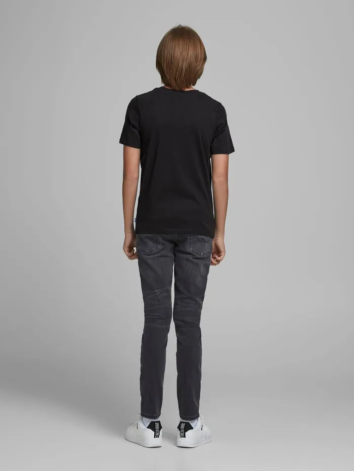Tshirts JACK and JONES Junior BOYS 2PACK ORGANIC COTTON TSHIRT Black White Near Me