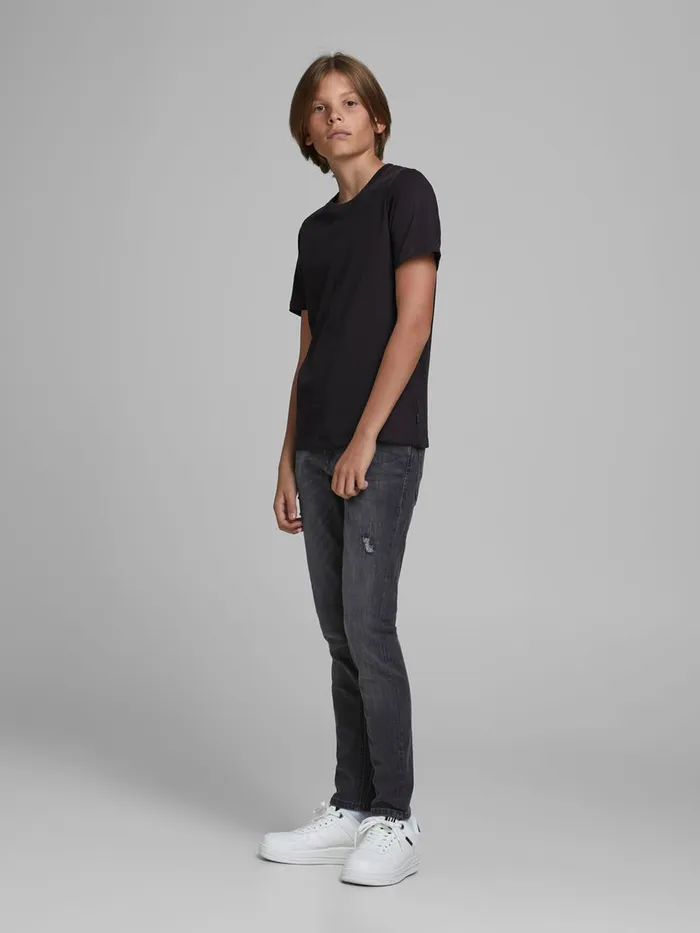 Tshirts JACK and JONES Junior BOYS 2PACK ORGANIC COTTON TSHIRT Black White Near Me