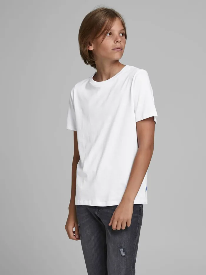 Tshirts JACK and JONES Junior BOYS 2PACK ORGANIC COTTON TSHIRT Black White Near Me