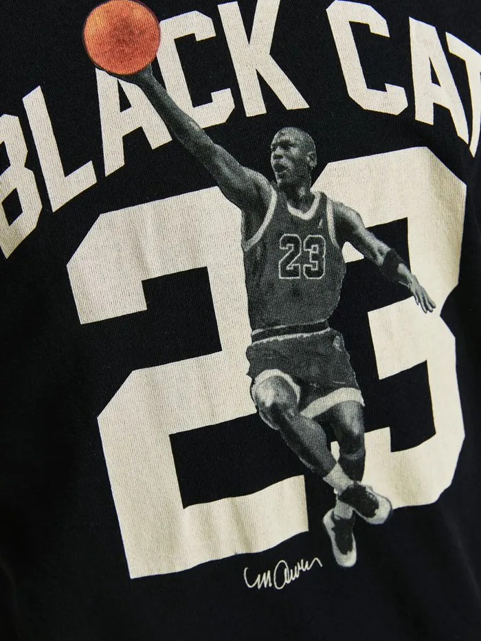 Tshirts JACK and JONES Junior BOYS BASKETBALL PRINT TSHIRT Black Black Gift for Friend