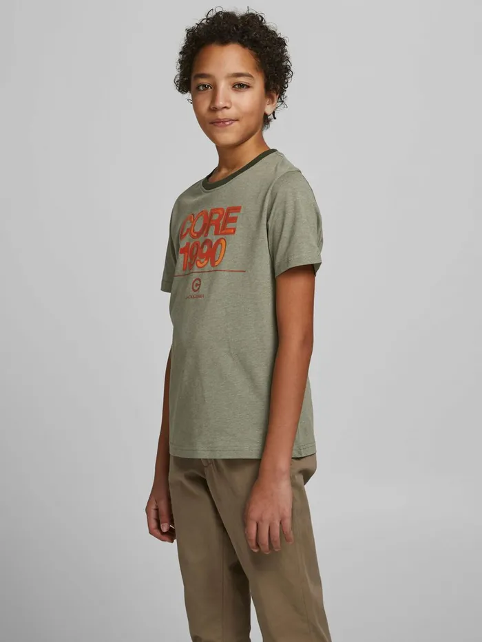 Tshirts JACK and JONES Junior BOYS ORGANIC COTTON BLEND TSHIRT Green Deep Lichen Green Online Tshirts JACK and JONES Junior BOYS ORGANIC COTTON BLEND TSHIRT Green Deep Lichen Green Online