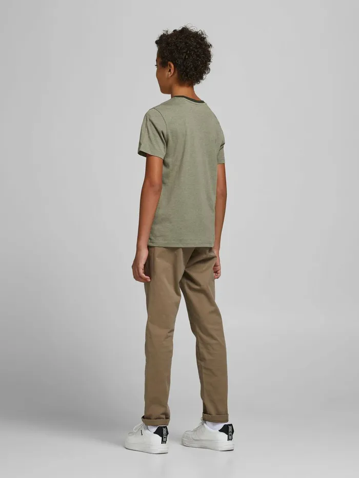 Tshirts JACK and JONES Junior BOYS ORGANIC COTTON BLEND TSHIRT Green Deep Lichen Green Online