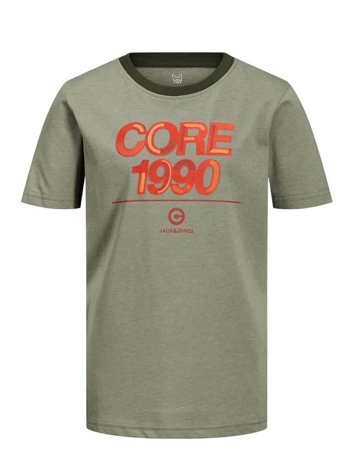 Tshirts JACK and JONES Junior BOYS ORGANIC COTTON BLEND TSHIRT Green Deep Lichen Green Online