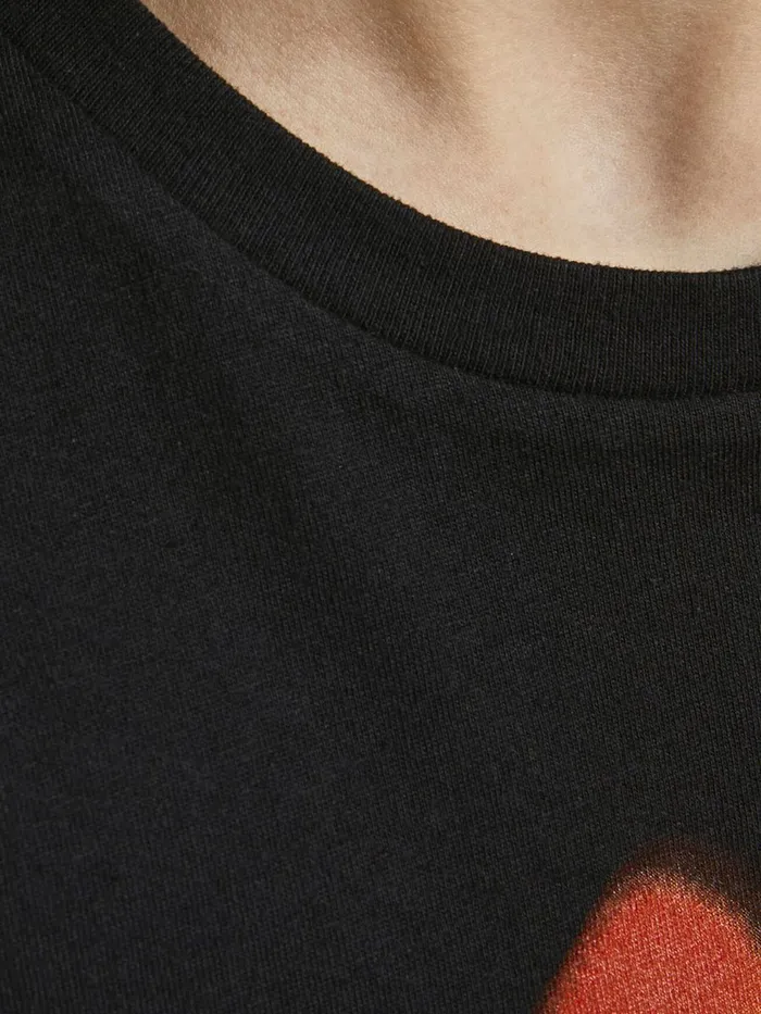 Tshirts JACK and JONES Junior BOYS TROPICAL PRINT TSHIRT Black Black Gift Ideas
