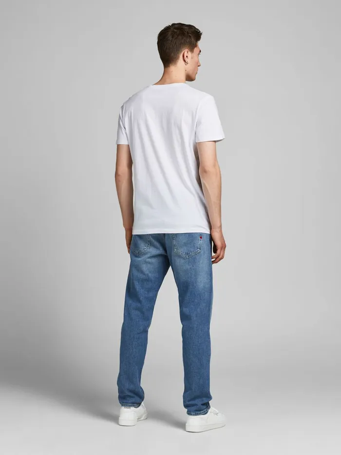 Tshirts JACK and JONES Mens 5PACK LOGO TSHIRT White White Online