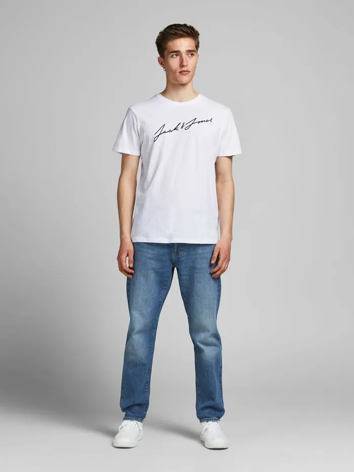 Tshirts JACK and JONES Mens 5PACK LOGO TSHIRT White White Online
