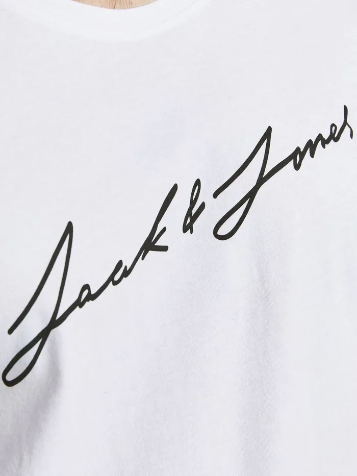 Tshirts JACK and JONES Mens 5PACK LOGO TSHIRT White White Online