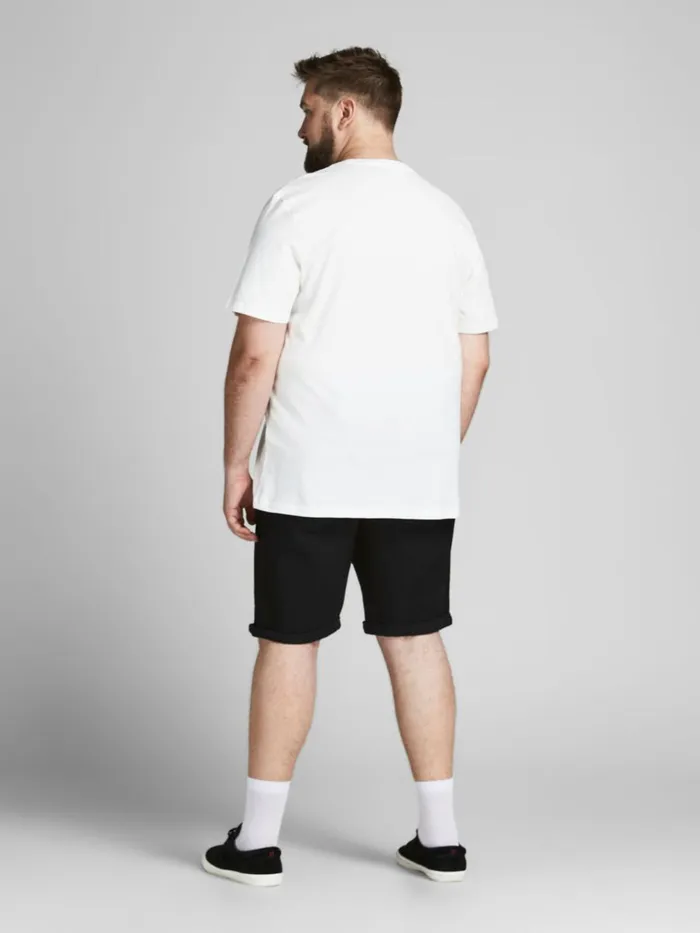 Tshirts JACK and JONES Mens CREW NECK PLUS SIZE TSHIRT White Cloud Dancer Gift Ideas