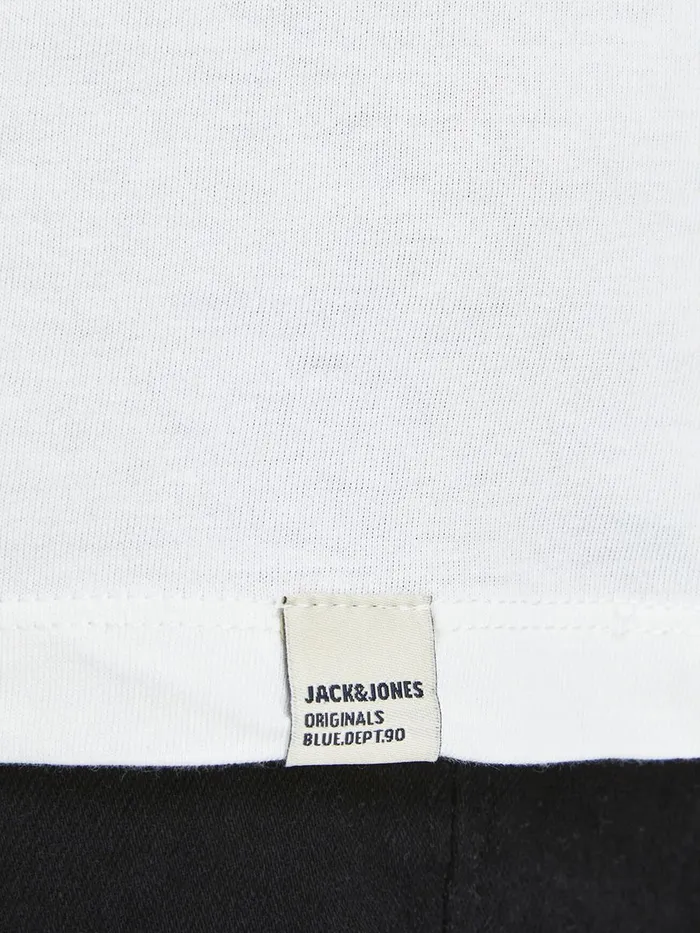Tshirts JACK and JONES Mens CREW NECK PLUS SIZE TSHIRT White Cloud Dancer Gift Ideas